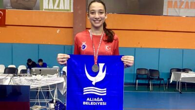 Aliağa Gençlik Merkezi Spor Kulübü sporcusu Merve Nisa Mızrak, Erzurum’da