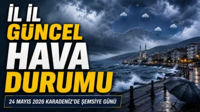 Karadeniz Bölgesi’nde Mayıs ayının son günlerine yaklaşılırken yağışlı hava etkisini