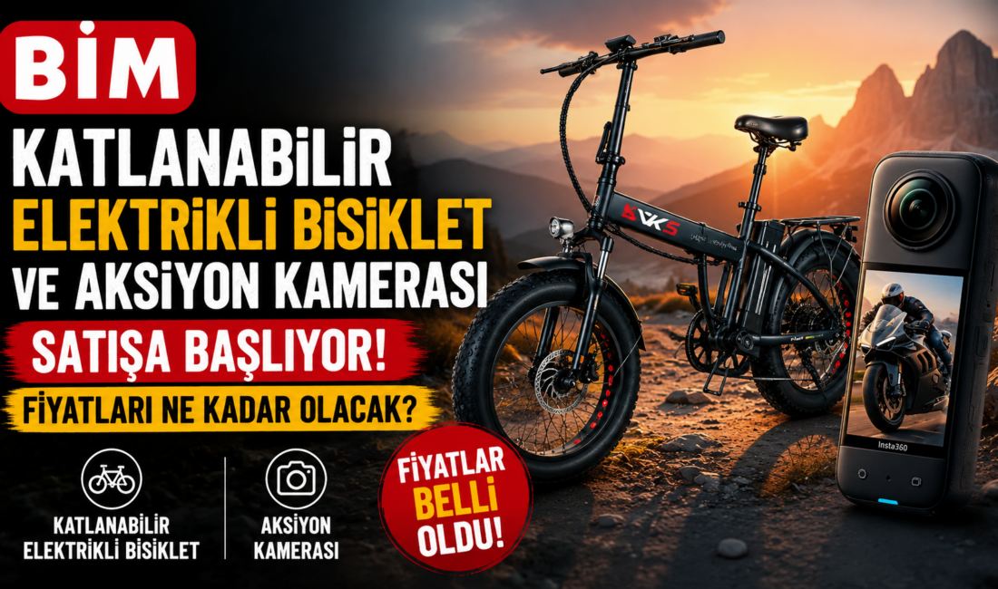 BİM, 15 Mayıs'ta katlanabilir elektrikli bisiklet ve aksiyon kamerası satışına