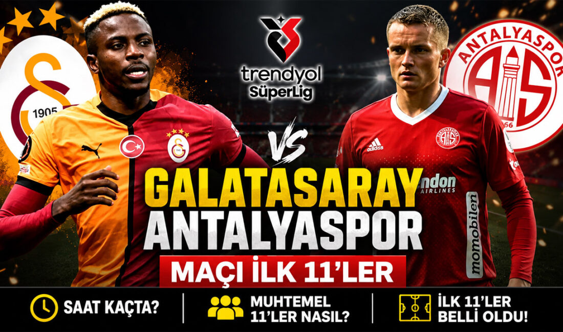 Trendyol Süper Lig’de şampiyonluk düğümünü çözebilecek maçta Galatasaray, sahasında Antalyaspor