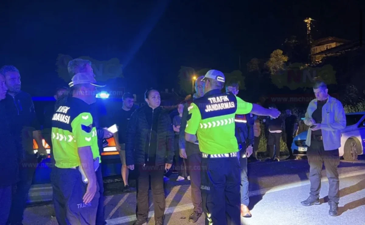 Dereboğazı Yolu’nda hatalı sollama nedeniyle meydana gelen zincirleme kazada 4