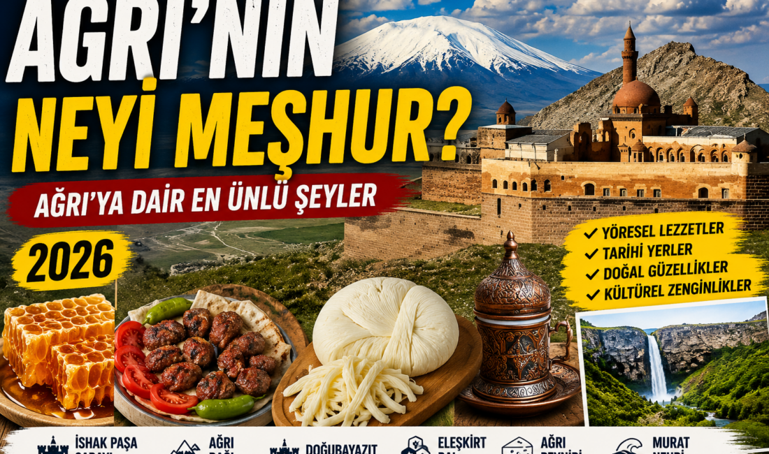 Doğu Anadolu Bölgesi’nin sembol şehirlerinden olan Ağrı İshak Paşa Sarayı,