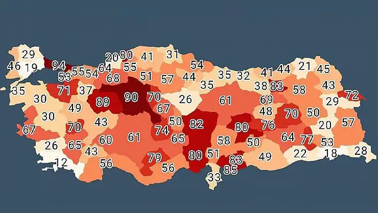 Türkiye İstatistik Kurumu (TÜİK) tarafından açıklanan 2025 verileri, Doğu Anadolu