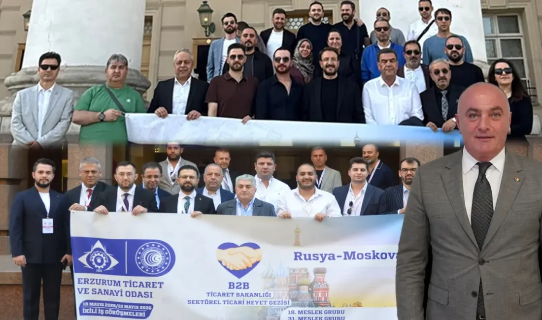 ETSO’nun Rusya’ya düzenlediği sektörel ticaret heyeti programında Erzurumlu iş insanları,