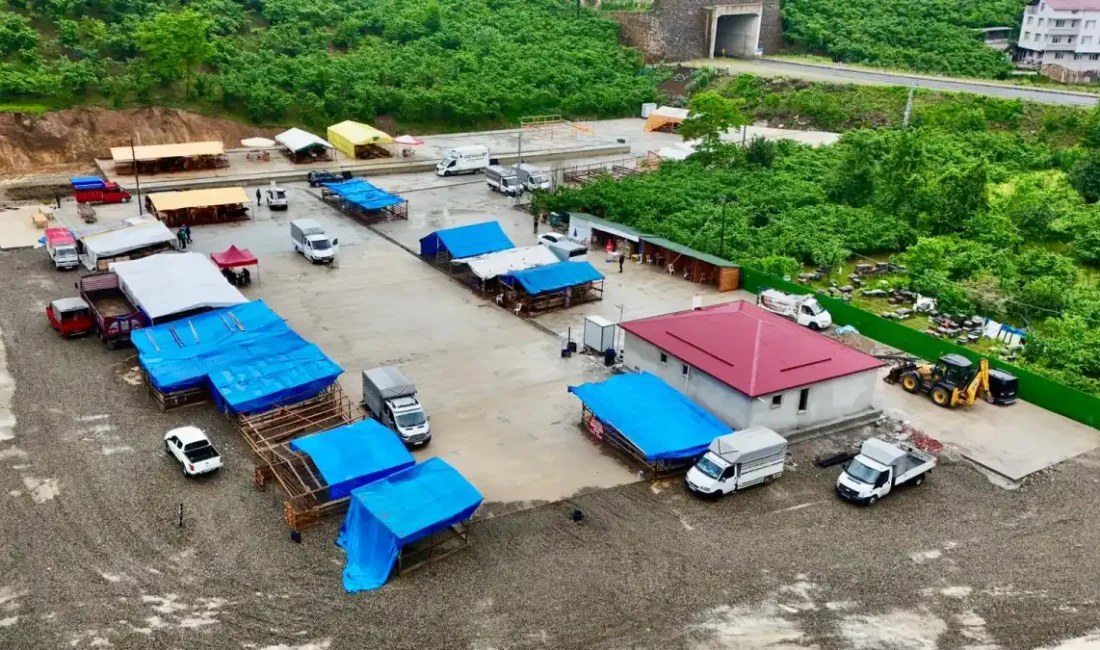 Giresun Belediyesi tarafından hayata geçirilen Ülper Canlı Hayvan Pazarı hizmet