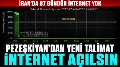 İran'da, 87 gündür süregelen internet erişim sorununa yönelik Cumhurbaşkanı Pezeşkiyan,