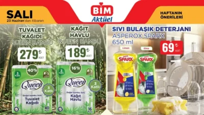 BİM'in 23 Haziran 2026 aktüel ürünler kataloğu yayımlandı. Temizlik, gıda,