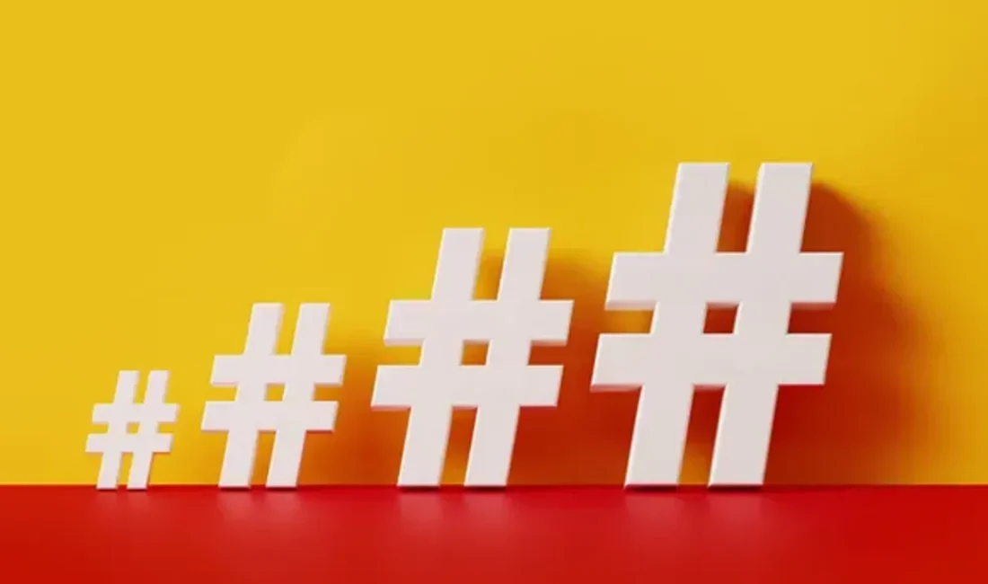 Hashtag (#) işareti, sosyal medya platformlarında belirli konuları etiketlemek ve