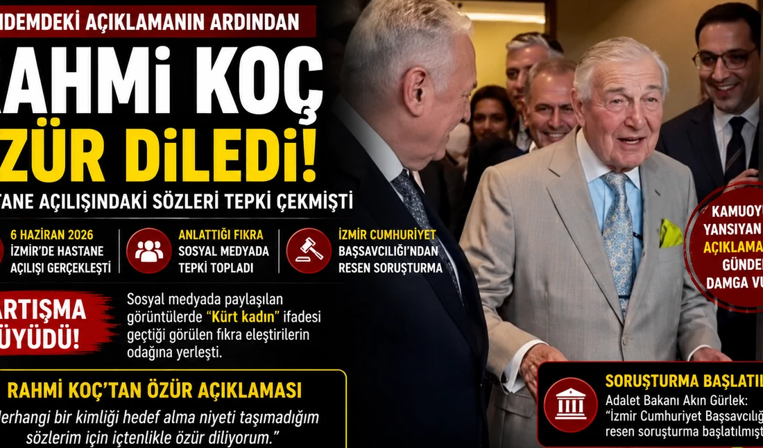 İzmir'de bir hastane açılışında Rahmi Koç'un söylediği fıkra, toplumda büyük