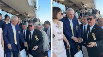 Aziz Yıldırım ile Serdal Adalı, 100. Gazi Koşusu'nda bir araya