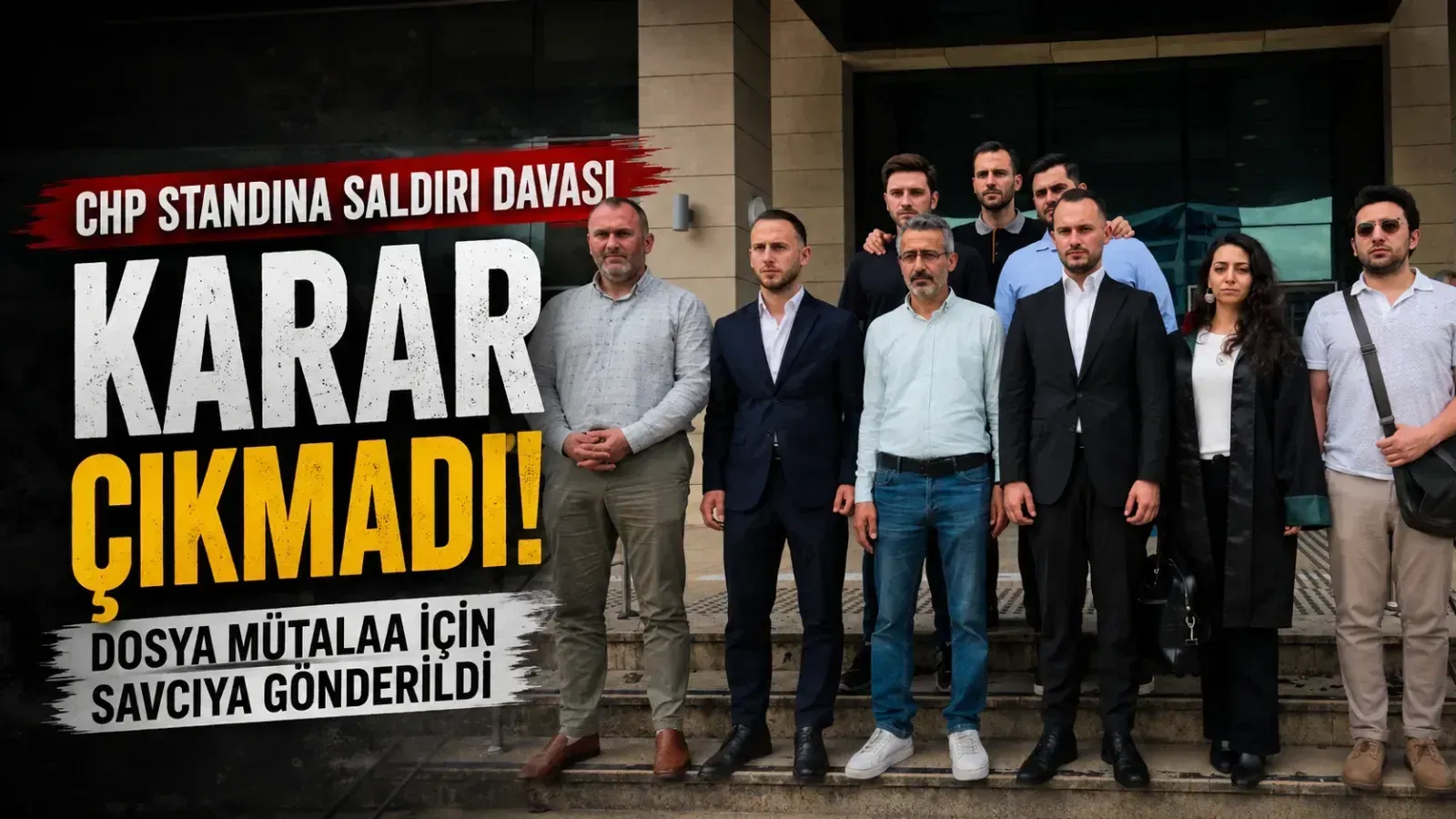 Trabzon'da CHP'nin imza standına yönelik bıçaklı saldırıyla ilgili davada mahkeme