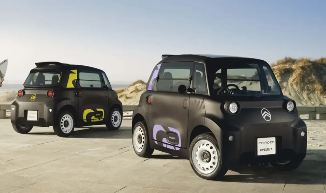 Şehir içi kullanıma uygun minik otomobil Citroen Ami'nin Rip Curl