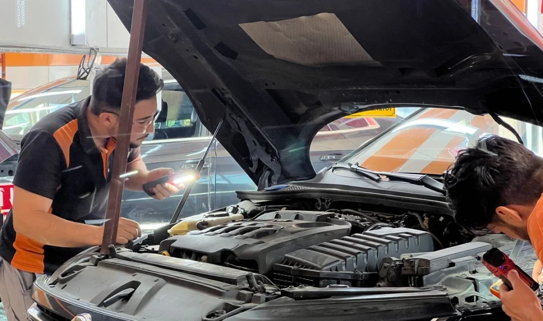 Konya'da otomobilinden gelen ses nedeniyle tamirciye giden sürücüye, "Motor arızası