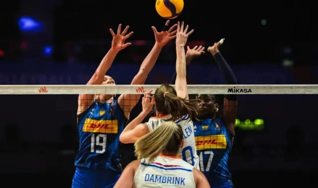 2026 FIVB Kadınlar Milletler Ligi (VNL) çeyrek finalinde Hollanda ile