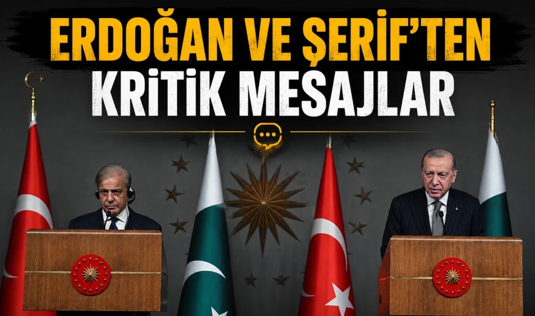 Pakistan Başbakanı Şahbaz Şerif'i İstanbul'da ağırlayan Cumhurbaşkanı Recep Tayyip Erdoğan,