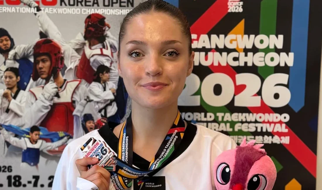 Denizlili Milli tekvandocu Zehra Orhan, Güney Kore’de düzenlenen Chuncheon 2026