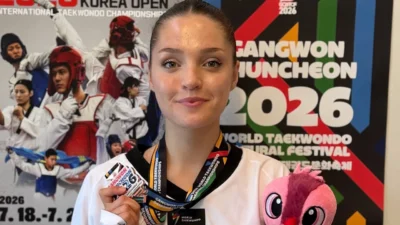 Denizlili Milli tekvandocu Zehra Orhan, Güney Kore’de düzenlenen Chuncheon 2026