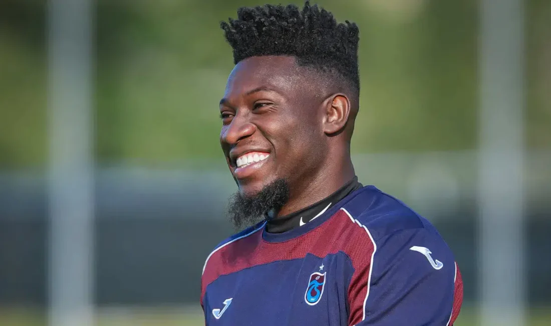 Yeni sezon hazırlıklarını sürdüren Trabzonspor'da kaleci Onana'nın fiziksel görüntüsü dikkat