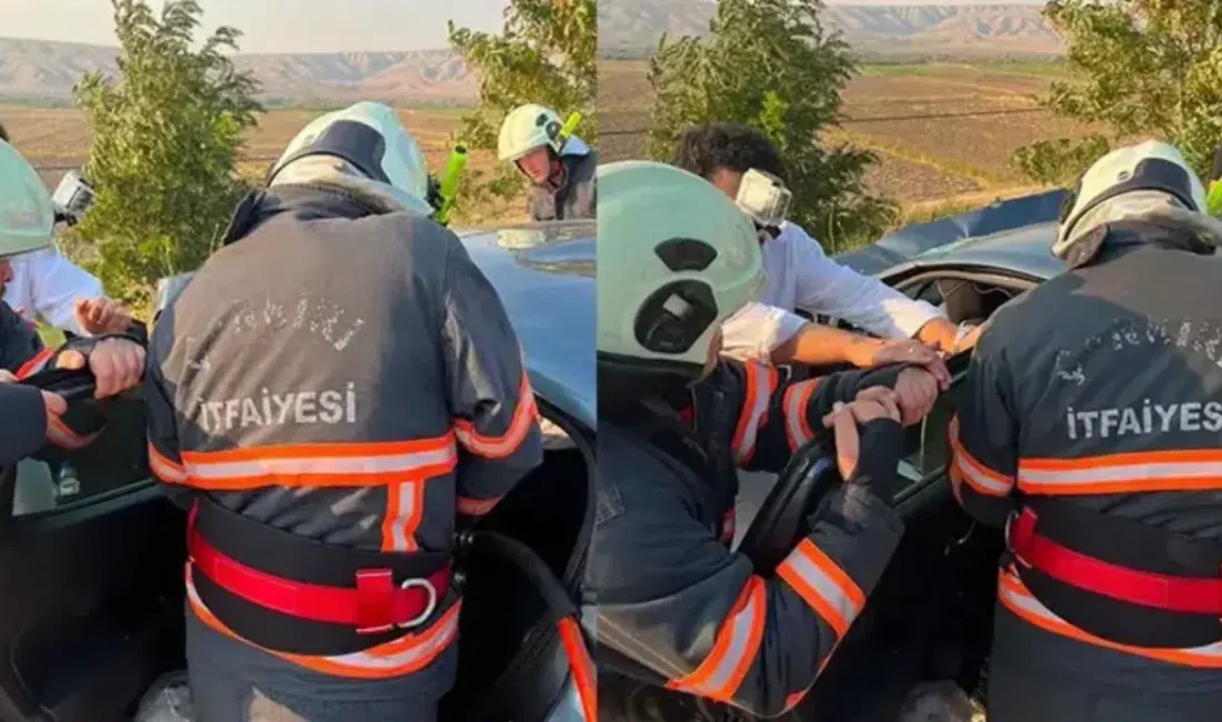 Çankırı'da Kızılırmak kara yolu Dedeköy mevkisinde iki otomobilin çarpışması sonucu