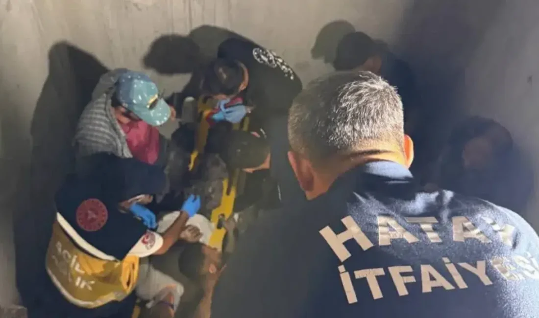 Hatay'ın Defne ilçesinde inşaat halindeki bir binanın asansör boşluğuna düşen