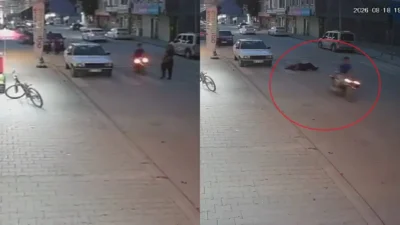 Kahramanmaraş'ın Elbistan ilçesinde yolun karşısına geçmeye çalışan yaşlı adama sürücüsü