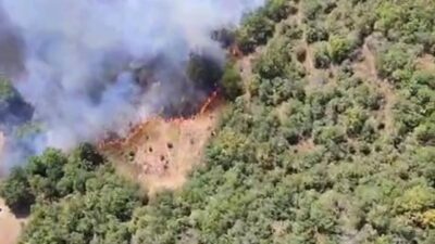 Bursa’nın Kestel ilçesinde 3 ayrı noktadaki yangın söndürülürken, Yenişehir ilçesinde
