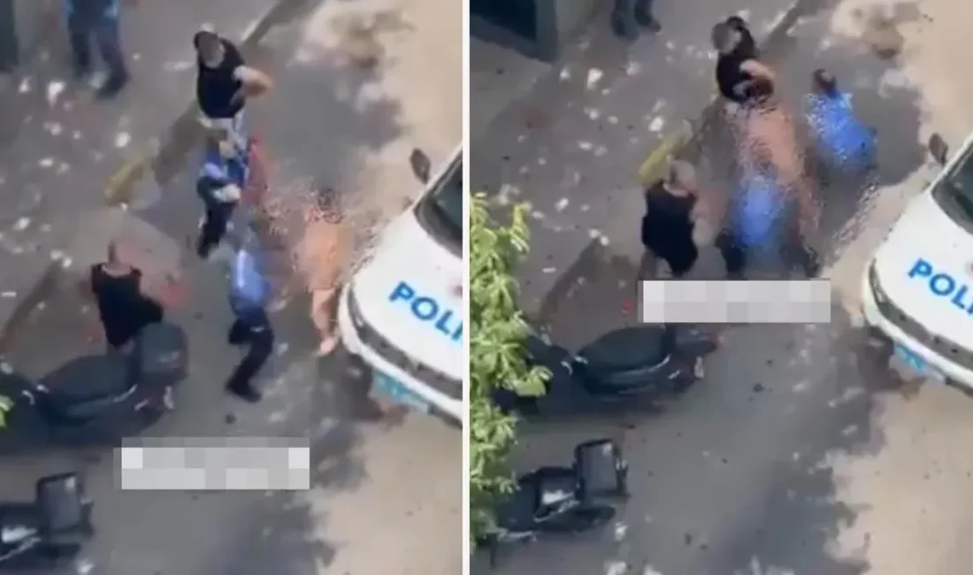 Maltepe’de çıplak halde sokakta gezen bir kişi, kendisine müdahale eden