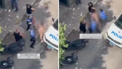 Maltepe’de çıplak halde sokakta gezen bir kişi, kendisine müdahale eden