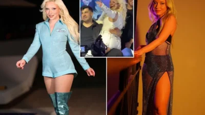 Ece Seçkin, son konserinde erkek dansçısıyla sergilediği enerjik koreografiyle dikkat