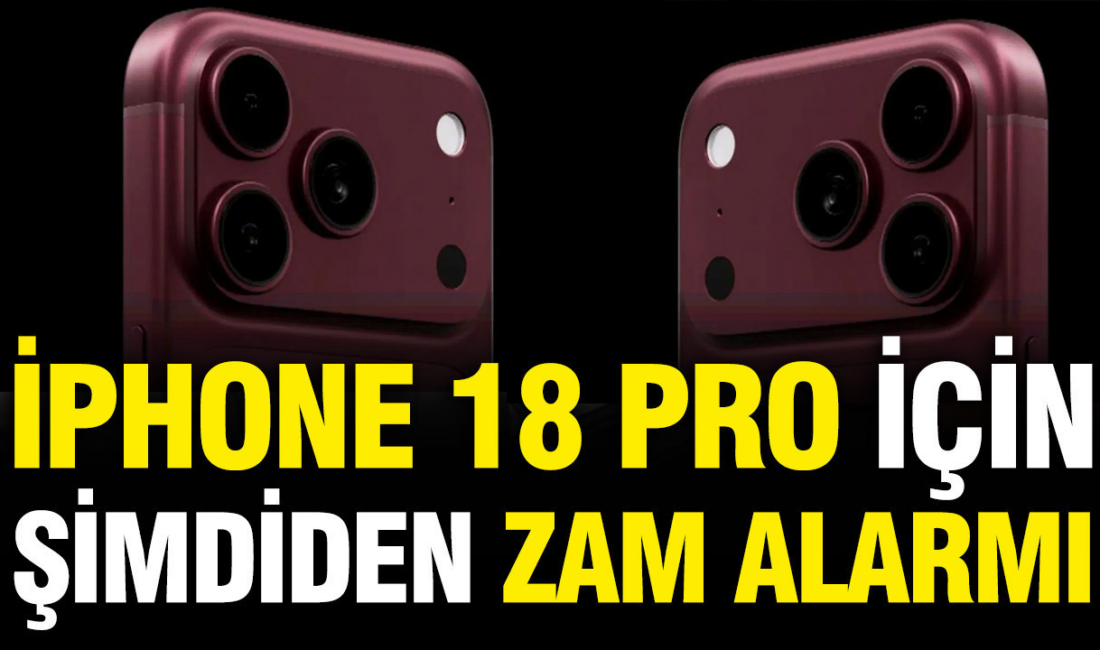 Apple’ın henüz tanıtılmayan iPhone 18 Pro modeli için dikkat çeken