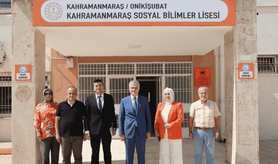 Kahramanmaraş İl Millî Eğitim Müdürü Turan Akpınar ve Müdür Yardımcısı