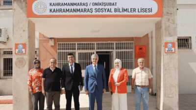 Kahramanmaraş İl Millî Eğitim Müdürü Turan Akpınar ve Müdür Yardımcısı