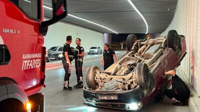 Kahramanmaraş’ın Onikişubat ilçesinde seyir halindeki pikabın takla atması sonucu meydana