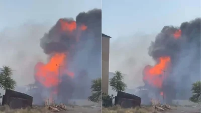 Manisa’nın Salihli ilçesindeki sanayi sitesinde bulunan dolum tesisinde patlama meydana