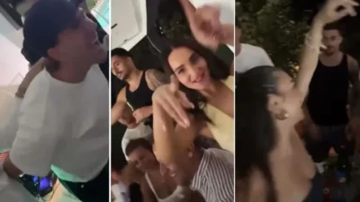Dusan Vlahovic, Belgrad'da arkadaşlarıyla eğlenirken görüntülendi. Sosyal medyada viral olan